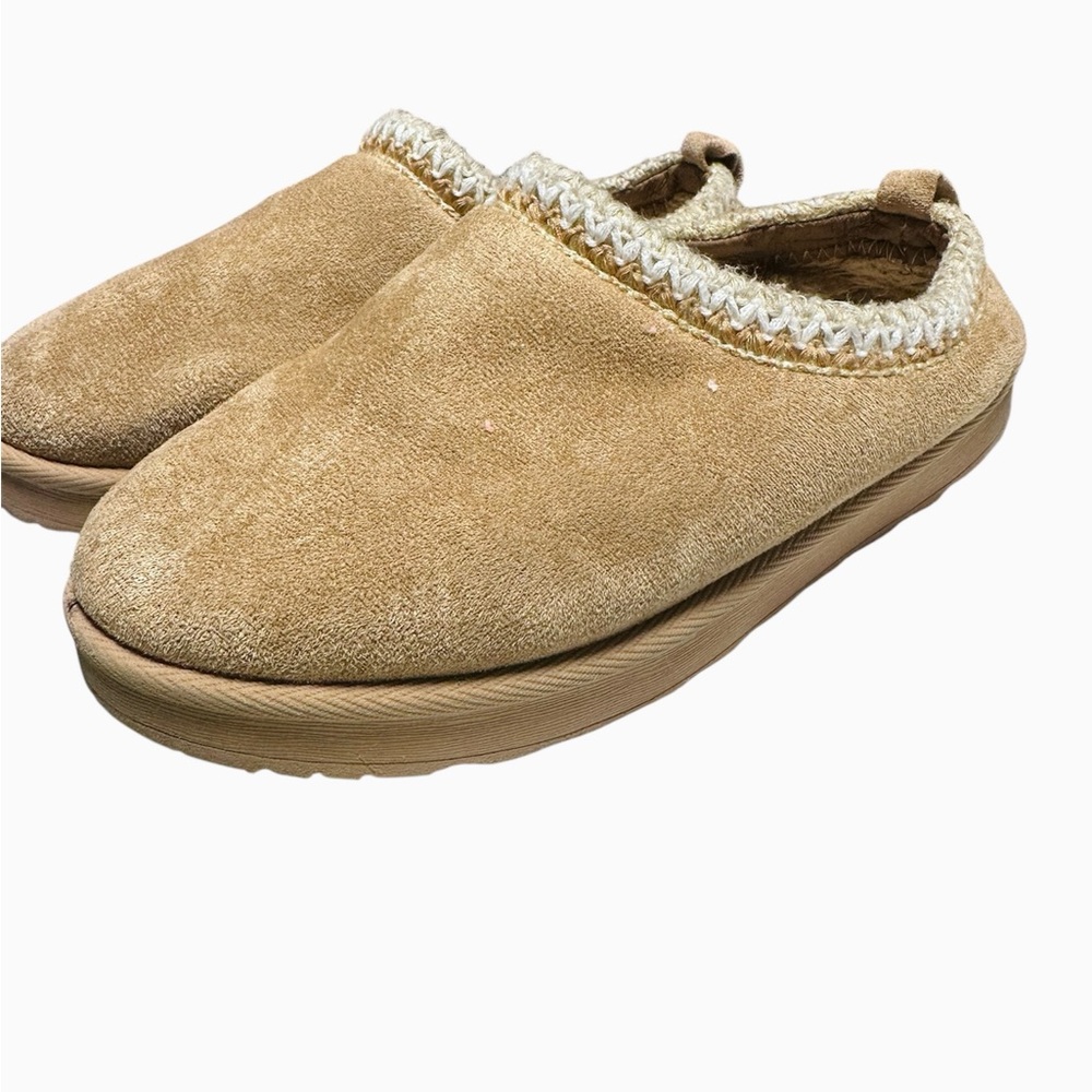 Cozy Tan Suede Slip-On Shoes